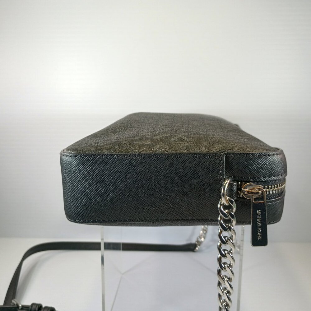 MK Jet Set LG EW Saffiano Crossbody Bag LOGO BLK, Used, See Pics! - Picture 8 of 14